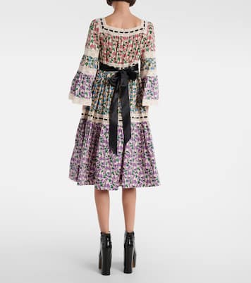 Robe midi imprimée en coton | Marc Jacobs