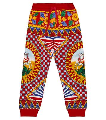 Printed cotton sweatpants | Dolce&Gabbana Kids