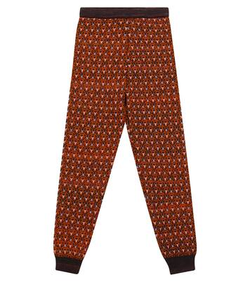 Patterned wool-blend leggings | Paade Mode
