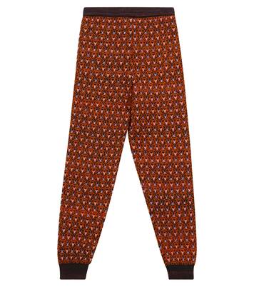 Patterned wool-blend leggings | Paade Mode