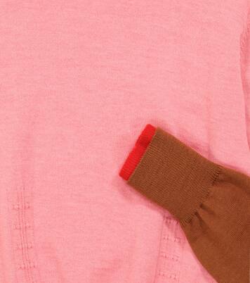 x The Woolmark Company colorblocked wool sweater | Victoria Beckham Kids