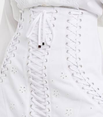 Minifalda de sarga de algodón | Dolce&Gabbana