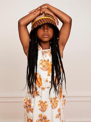 Robe imprimée en coton | Mini Rodini