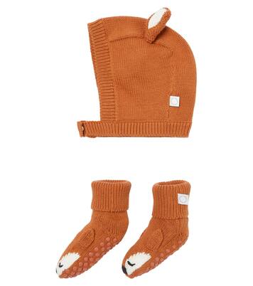 Baby set of bonnet and socks | Stella McCartney Kids