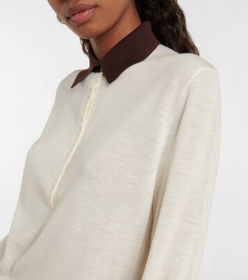 Pull polo Hal en laine mélangée | Emilia Wickstead