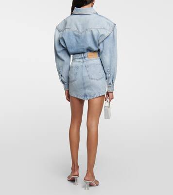 Verzierter Jeansrock | Alexandre Vauthier