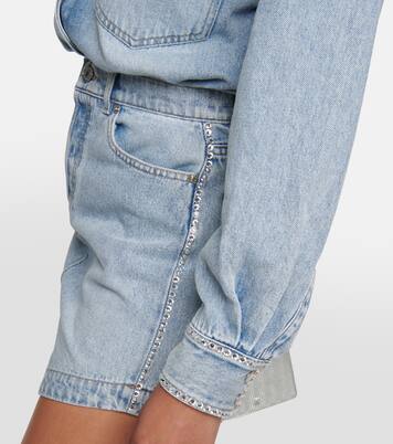 Verzierter Jeansrock | Alexandre Vauthier