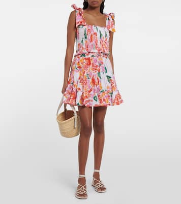 Bedruckter Minirock Clara aus Baumwolle | Poupette St Barth