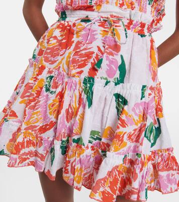 Bedruckter Minirock Clara aus Baumwolle | Poupette St Barth