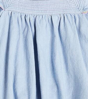 Halcyon smocked denim top | Zimmermann Kids