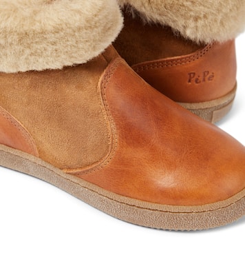 Ankle Boots aus Leder mit Shearling | PèPè
