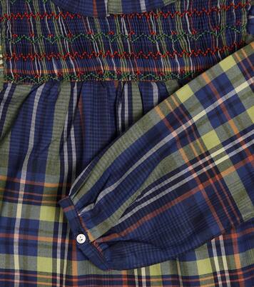 Domitille tartan cotton blouse | Bonpoint
