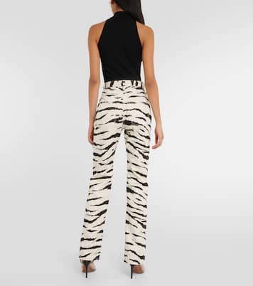 Zebra-print jeans | Alaïa