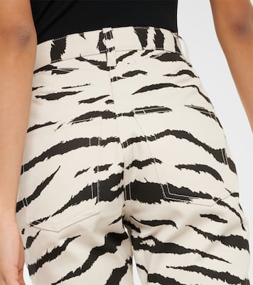 Zebra-print jeans | Alaïa