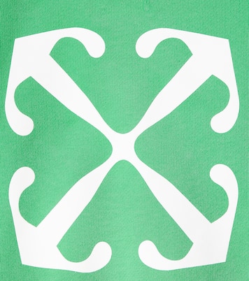 Logo printed cotton sweatshirt | Off-White Kids