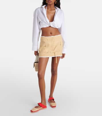 Reka leather and raffia espadrilles | Jimmy Choo