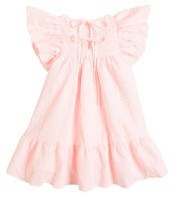 Ruffled matelassé dress | Petite Amalie  