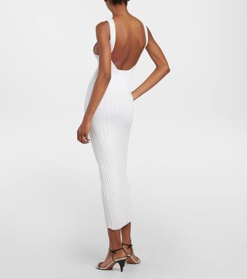 Robe midi Ottilie en coton mélangé | Khaite