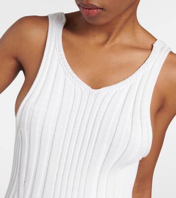 Robe midi Ottilie en coton mélangé | Khaite