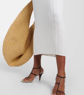 Robe midi Ottilie en coton mélangé | Khaite