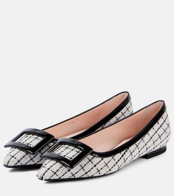 Gommettine bouclé ballet flats | Roger Vivier