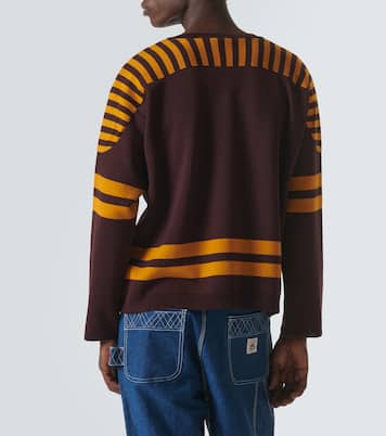 Rink cotton jacquard sweater | Bode