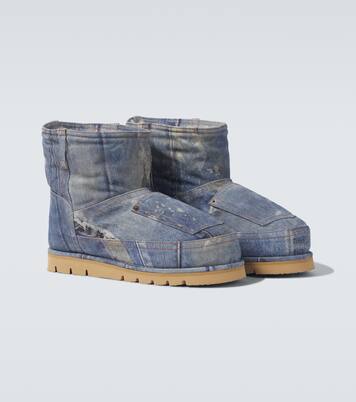 Trompe l'œil leather snow boots | Acne Studios