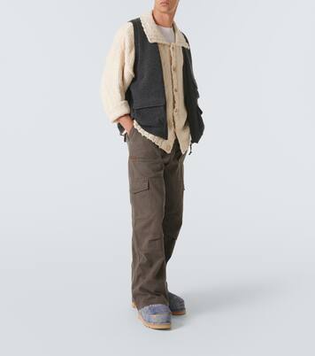 Trompe l'œil leather snow boots | Acne Studios