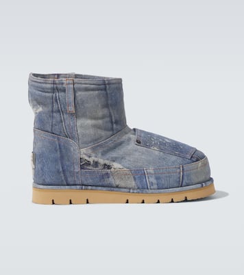 Trompe l'œil leather snow boots | Acne Studios
