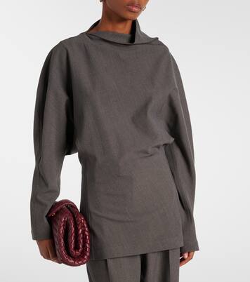 Draped wool-blend top | Bottega Veneta