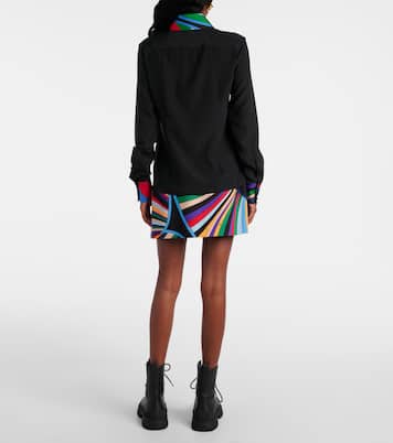 Silk crêpe de chine polo shirt | Pucci