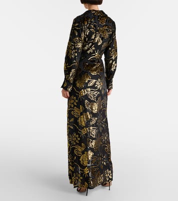 Wickelkleid Marzia aus Lamé-Samt | Simkhai