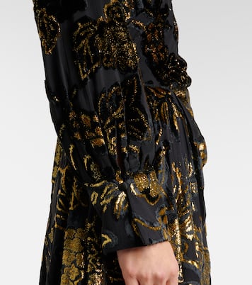 Wickelkleid Marzia aus Lamé-Samt | Simkhai