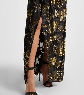 Wickelkleid Marzia aus Lamé-Samt | Simkhai