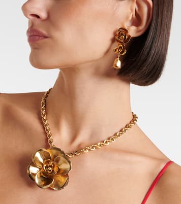 أقراط دروب مطلية بالذهب Amyrin Small | Jennifer Behr