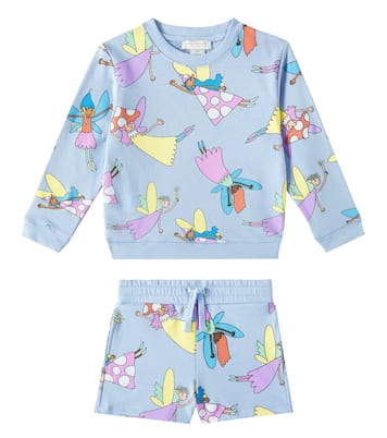 Set aus Pullover und Shorts aus Baumwolle | Stella McCartney Kids