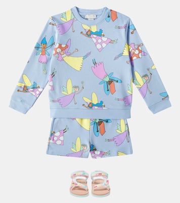 Set aus Pullover und Shorts aus Baumwolle | Stella McCartney Kids