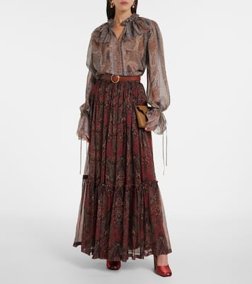 Top aus Seiden-Georgette | Saint Laurent