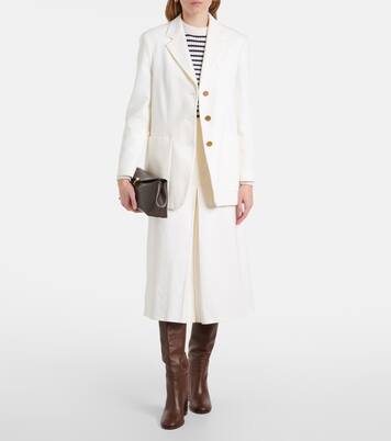 Falda midi Renoir de algodón plisada | Max Mara