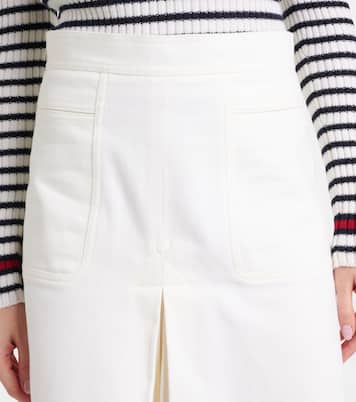 Falda midi Renoir de algodón plisada | Max Mara