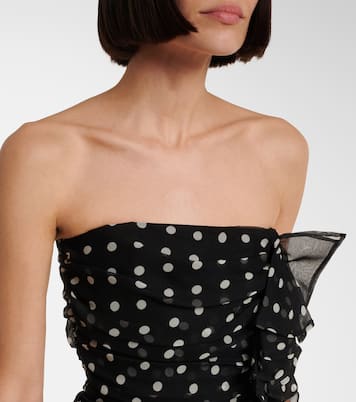 Polka-dot silk chiffon minidress | Nina Ricci