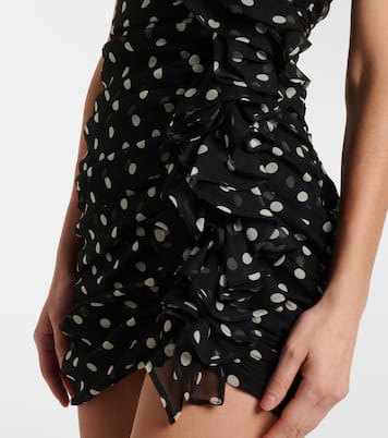 Polka-dot silk chiffon minidress | Nina Ricci