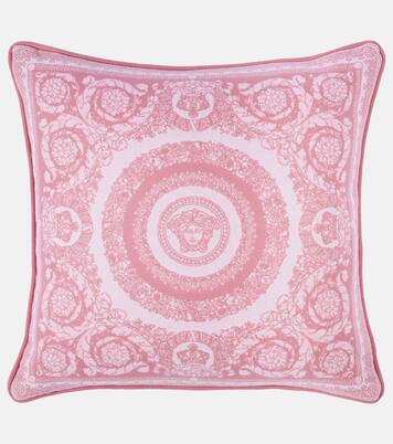 Crete de Fleur wool and cashmere cushion | Versace Home