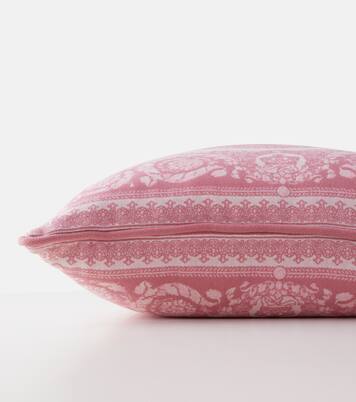 Crete de Fleur wool and cashmere cushion | Versace Home