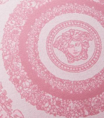 Crete de Fleur wool and cashmere cushion | Versace Home