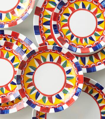 Set of 2 porcelain dinner plates | Dolce&Gabbana Casa