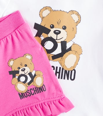 Baby Teddy Bear T-shirt and shorts set | Moschino Kids