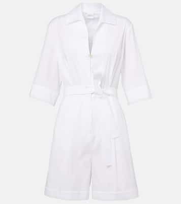 Jumpsuit corta Canard in popeline di misto cotone | Max Mara