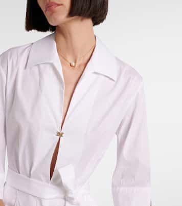 Jumpsuit corta Canard in popeline di misto cotone | Max Mara