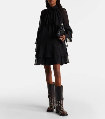 Buckle Belt leather biker boots | Mach & Mach